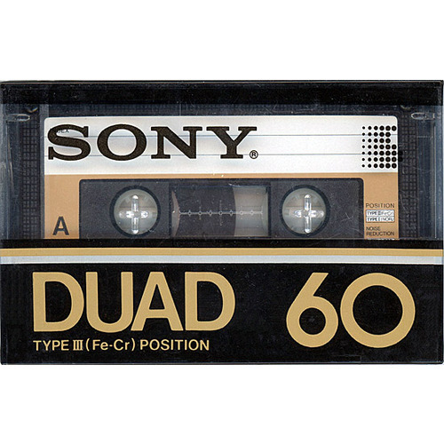 [.. packet correspondence ]SONY cassette tape DUAD 60 minute [ control :1100002863]