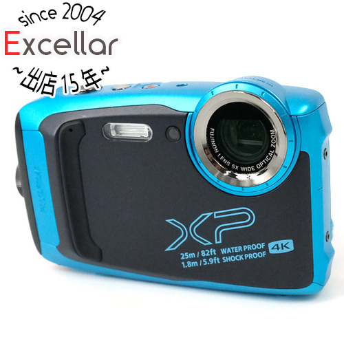 【中古】FUJIFILM 防水カメラ FinePix XP140 FX-XP140SB スカイブルー/1635万画素 [管理:1050023055]