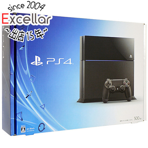 【中古】SONY プレイステーション4 500GB ブラック CUH-1000AB01 外箱いたみ 元箱あり [管理:1350011418]_画像1