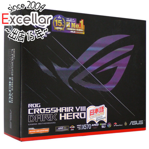 【中古】ASUS製 ATXマザーボード ROG Crosshair VIII Dark Hero SocketAM4 元箱あり [管理:1050016392]