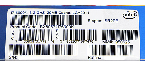 Core i7 6900K 3.2GHz LGA2011-3 SR2PB [管理:1000001570]_画像2