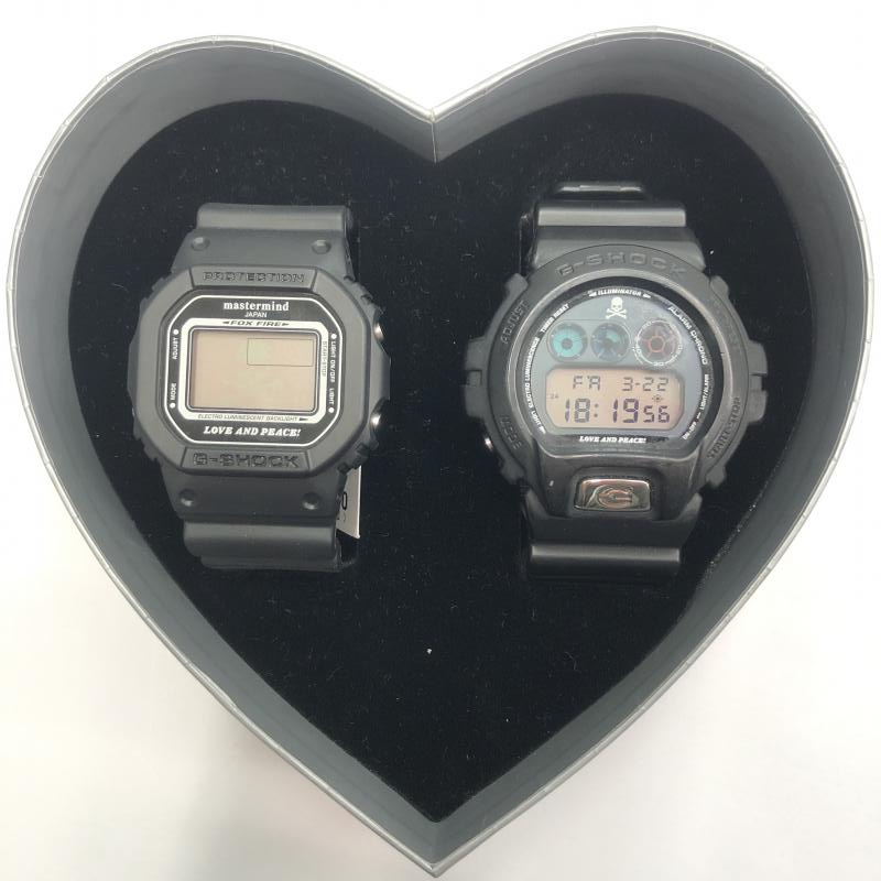 クリスマスツリー特価! 【中古】G-SHOCK×mastermind 18700円 Love&Peace CASIO 伊勢丹 その他