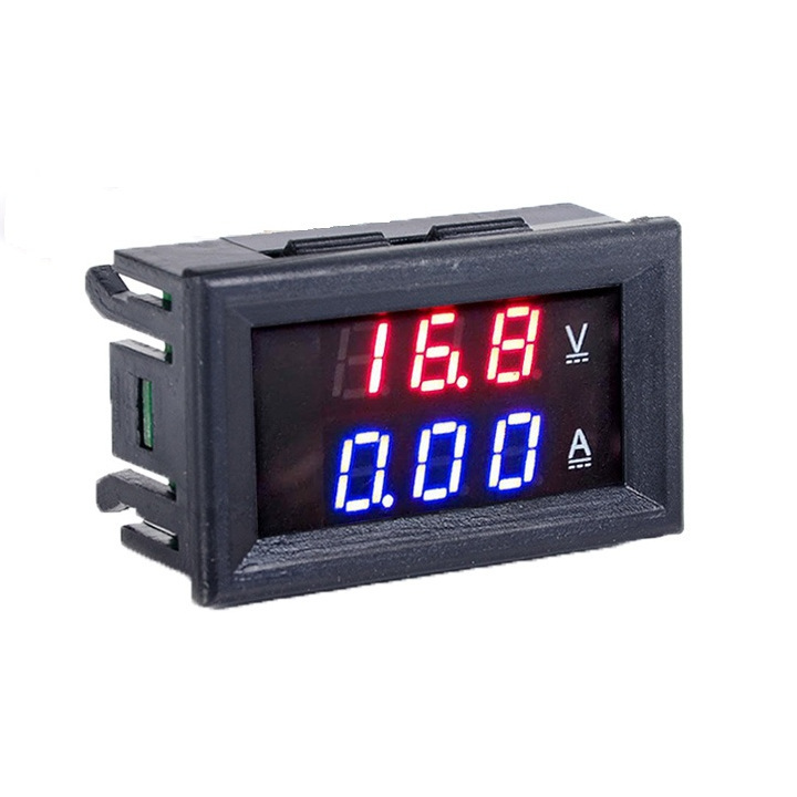デジタル電圧計・電流計 DC100V 50A LED表示 シャント抵抗付き 【送料無料】の画像1