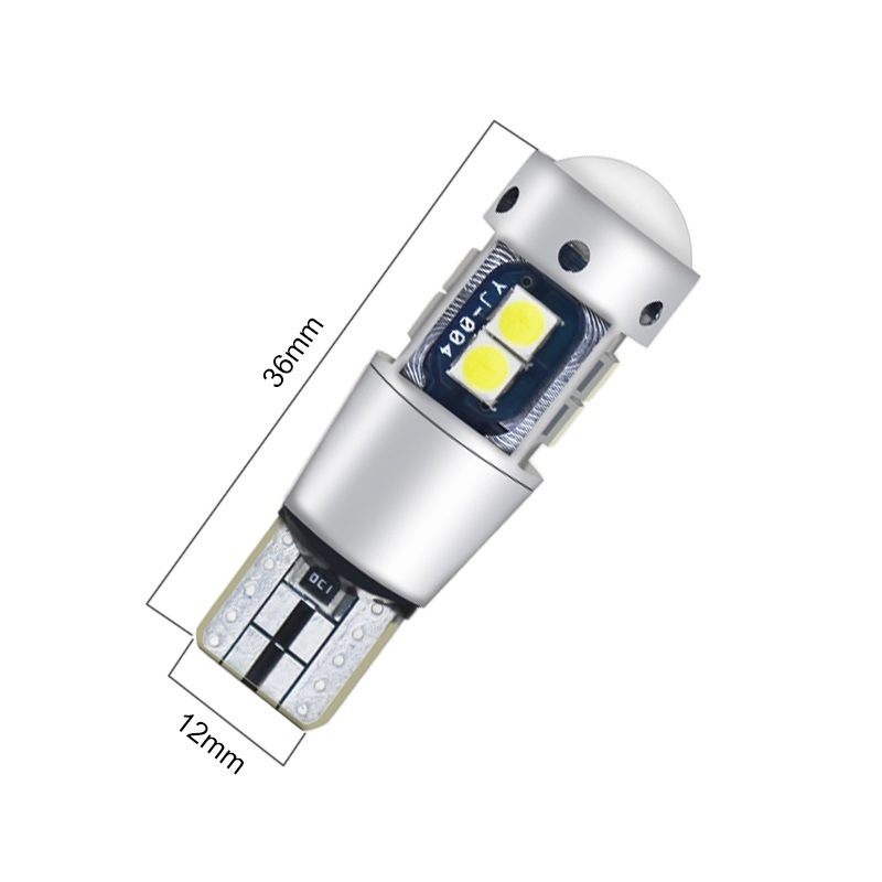 [2個セット] 爆光 T10/T16 LED キャンセラー内蔵 無極性 アンバー オレンジ 橙 12V/24V 共用 【送料無料】_画像3