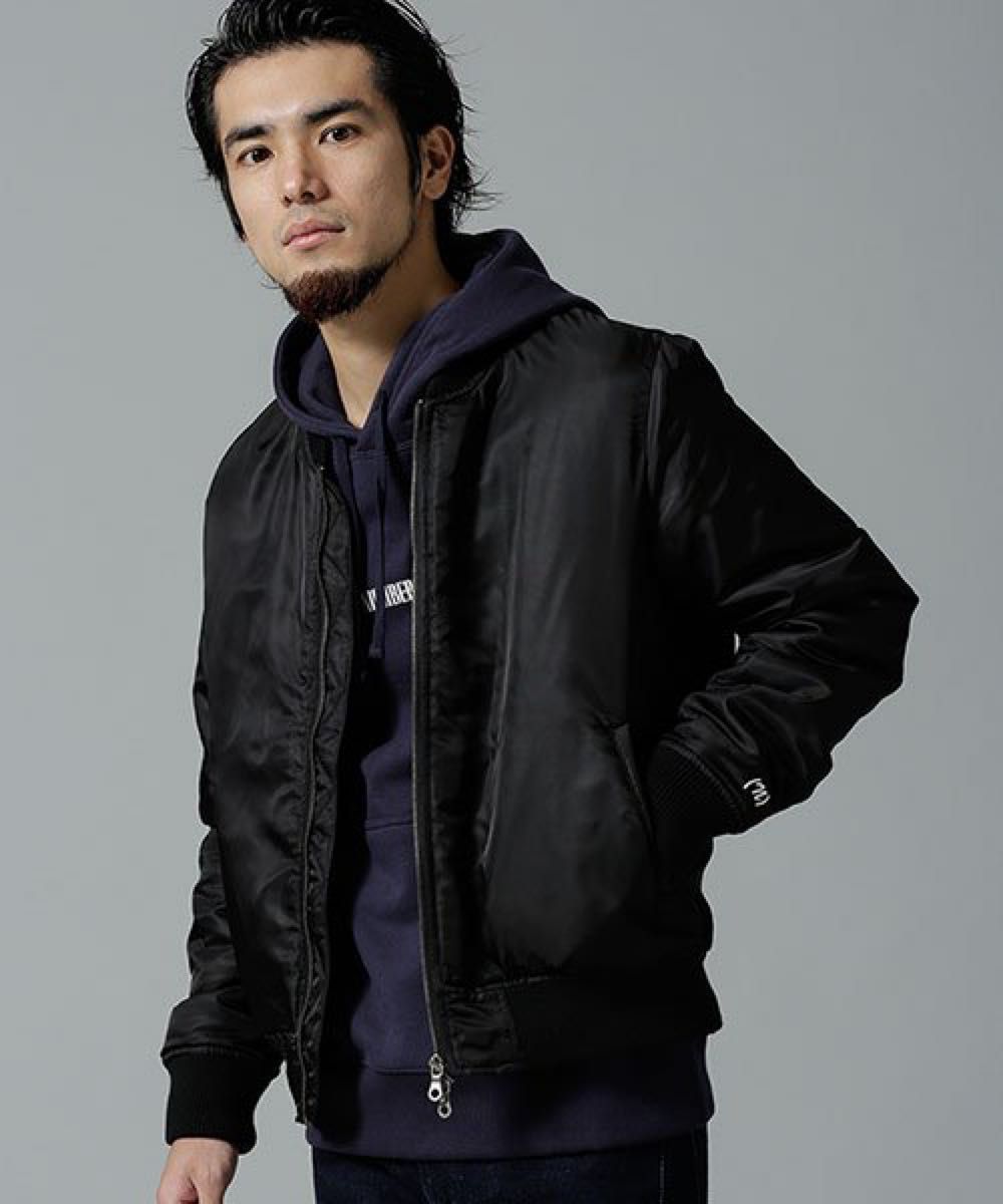 ナンバーナイン×ナノ・ユニバース NN別注リブブルゾンジャケット ナンバーナイン×ナノ・ユニバース NN別注リブブルゾンジャケット