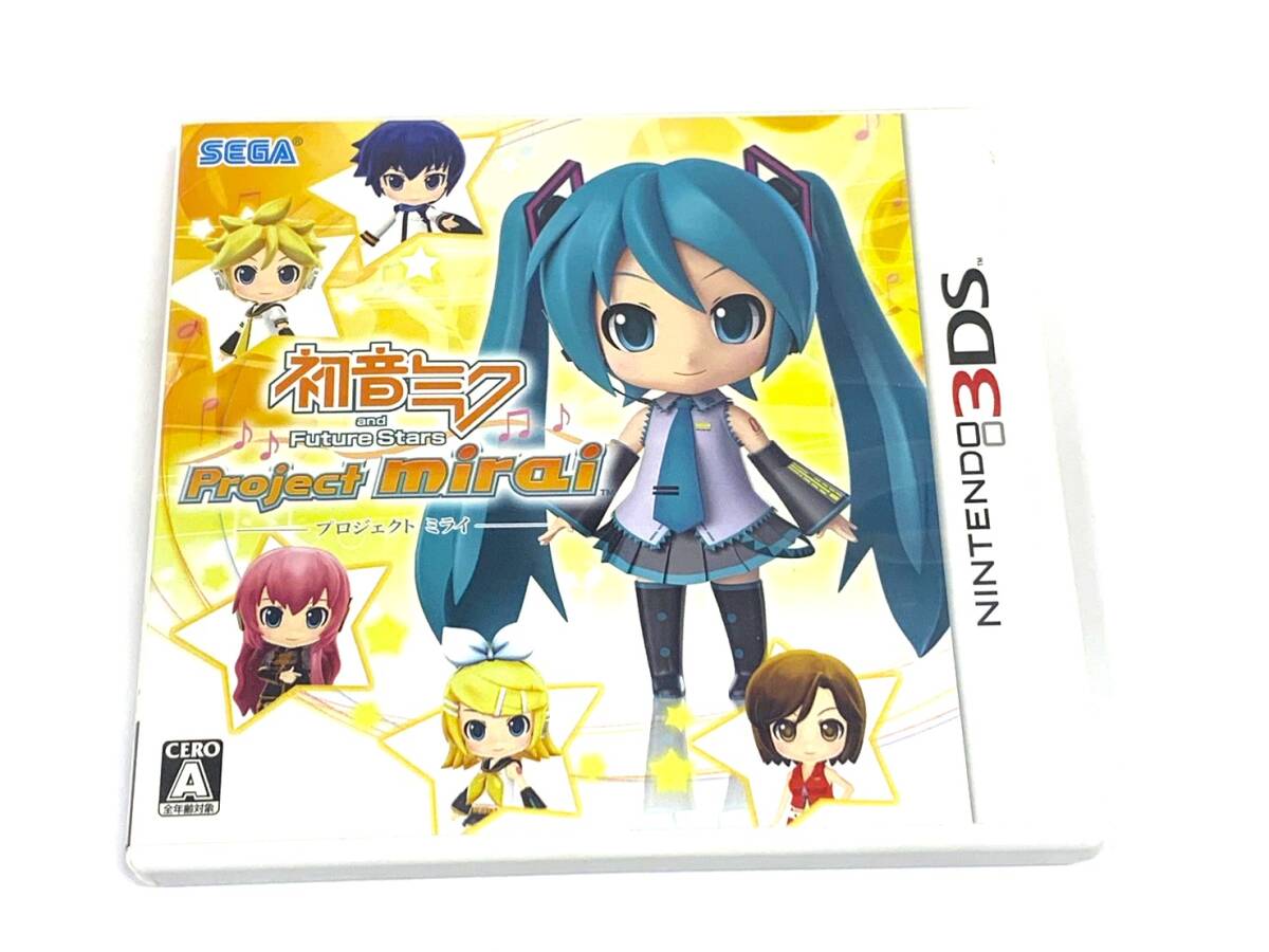 8753【中古品】3DS　ニンテンドー　初音ミク　and Future Stars　プロジェクト・ミライ　カード付き　ソフト　ゲーム_画像1