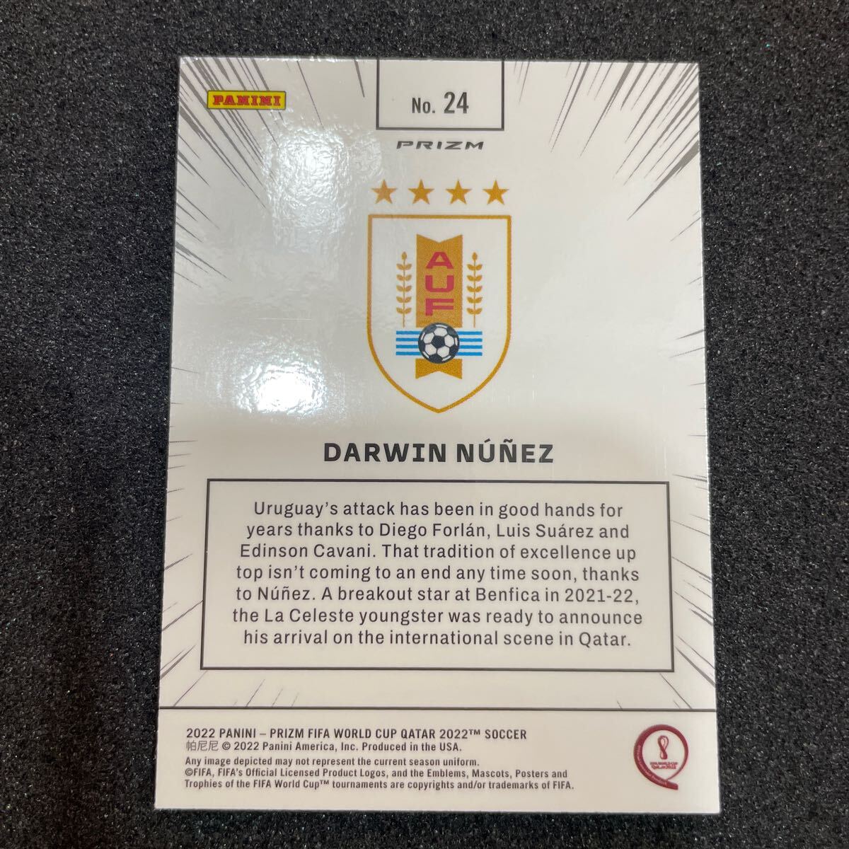 panini prizm fifa world cup qatar 2022 soccer DARWIN NUNEZ manga liverpool_画像3