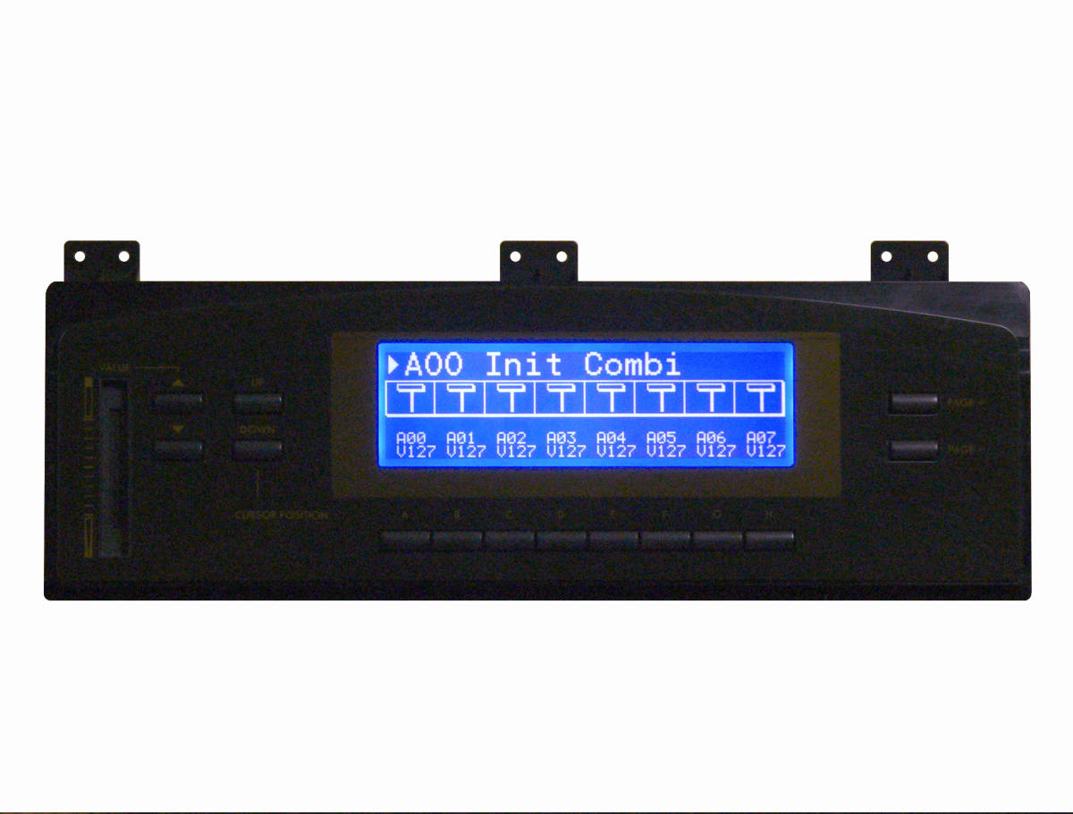 KORG 01/W FD 用 高輝度ブルー LEDバックライト液晶ディスプレイの画像3