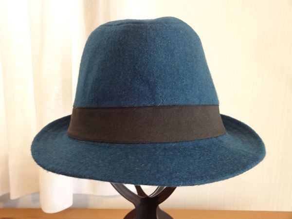 S ヒデトレーディング S メンズ・紳士　シンプルメルトンハット　サイズサイズ６１cm〜　キャップ　帽子　タグ付_画像2
