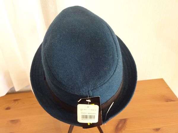 S ヒデトレーディング S メンズ・紳士　シンプルメルトンハット　サイズサイズ６１cm〜　キャップ　帽子　タグ付_画像5