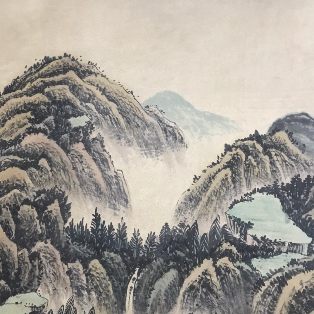 ◆古寳堂◆真作・中国書画『近現代画家王云・山水画・六尺中堂画・宣紙』肉筆紙本・掛け軸・書画立軸・中国美術・コレクター必見_画像4