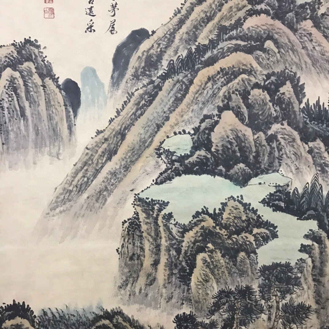 ◆古寳堂◆真作・中国書画『近現代画家王云・山水画・六尺中堂画・宣紙』肉筆紙本・掛け軸・書画立軸・中国美術・コレクター必見_画像5