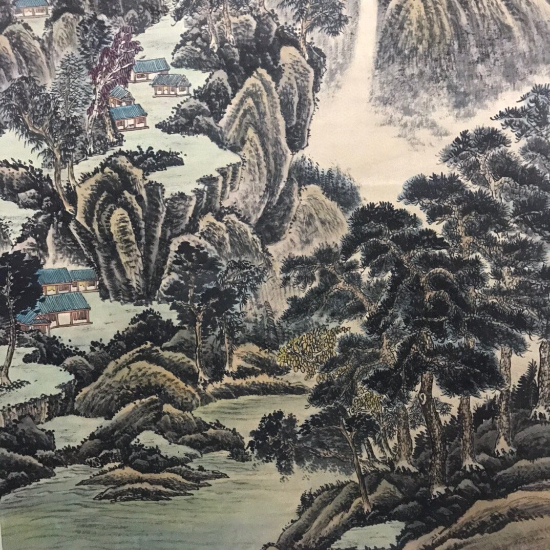 ◆古寳堂◆真作・中国書画『近現代画家王云・山水画・六尺中堂画・宣紙』肉筆紙本・掛け軸・書画立軸・中国美術・コレクター必見_画像9