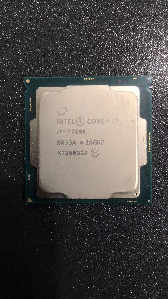 CPU インテル Intel Core I7-7700K プロセッサー 中古 動作未確認 ジャンク品 - A10_画像1