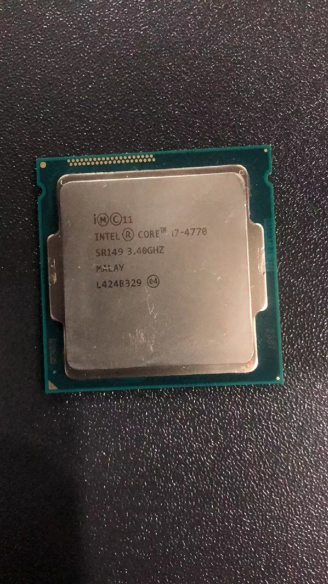 CPU インテル Intel Core I7-4770 プロセッサー 中古 動作未確認 ジャンク品 - A27_画像1