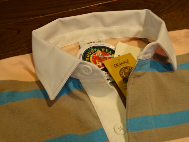 安い！新品　送料無料　カナダ製　バーバリアン　半袖のラガーシャツ　WSE11　S_画像2