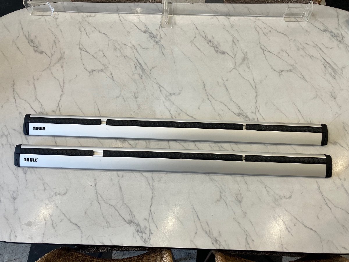 【中古品】THULE RAPIDSYSTEM WingBar960 スーリー ウイングバーTH960 108cm(1.2kg/1本)(シルバー) 2本セット_画像1