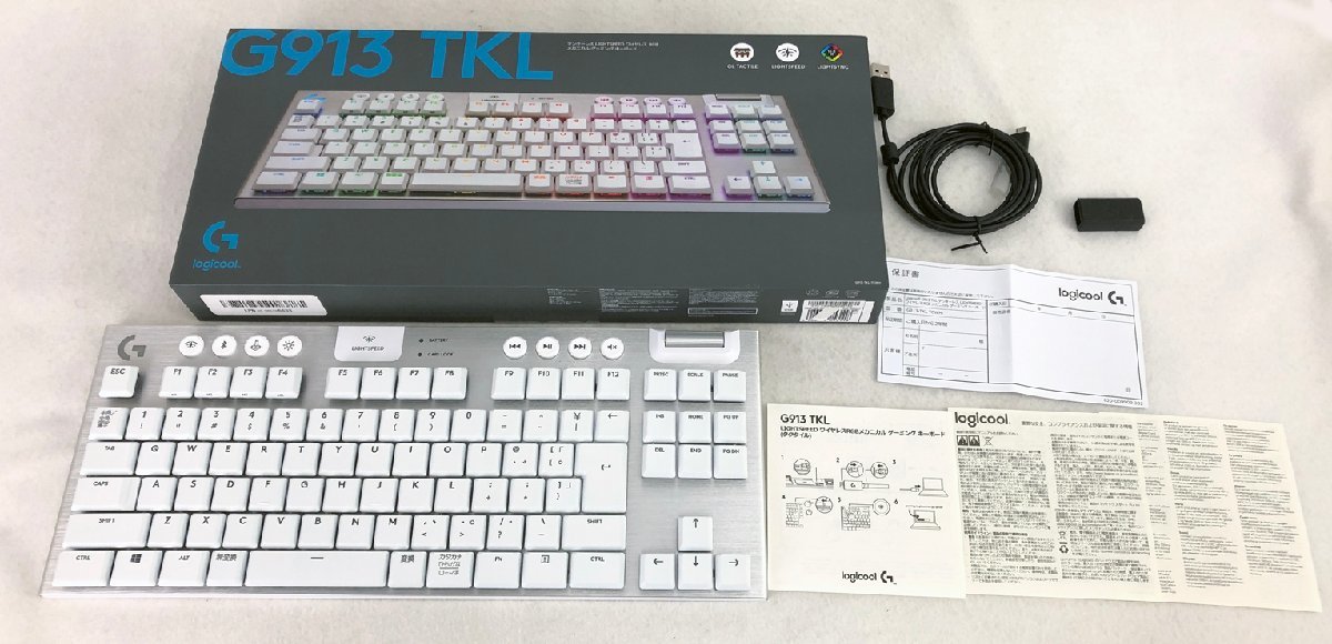 ★中古品★ゲーミング キーボード G913 TKL Logicool G ロジクール G_画像1