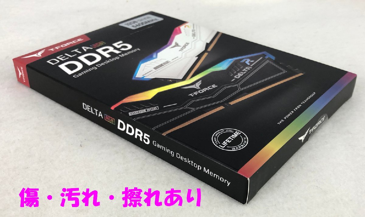 ☆未使用品☆【未開封】PCメモリ Team RGB DDR5 5600Mhz(PC5-44800) 16GB×2 DELTA Black TEAMGROUP_画像4