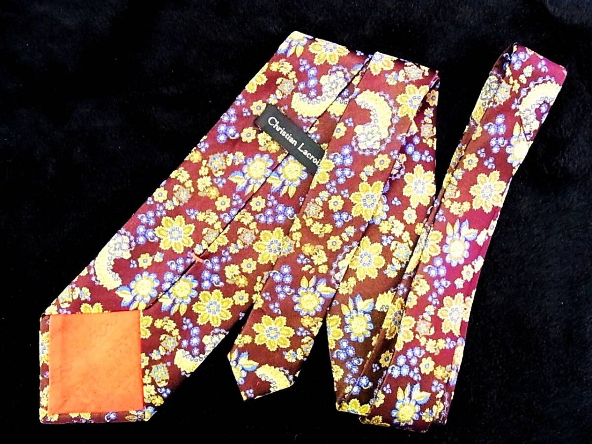 *:.*:[ новый товар N]8748 Christian Lacroix [ цветочный принт ] галстук 