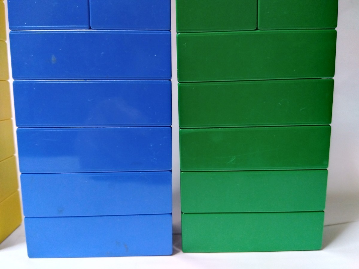 レゴデュプロ  基本ブロック 4色 赤、黄色、青、緑 2×2 各10個、2×4 各5個 計60個セットの画像7