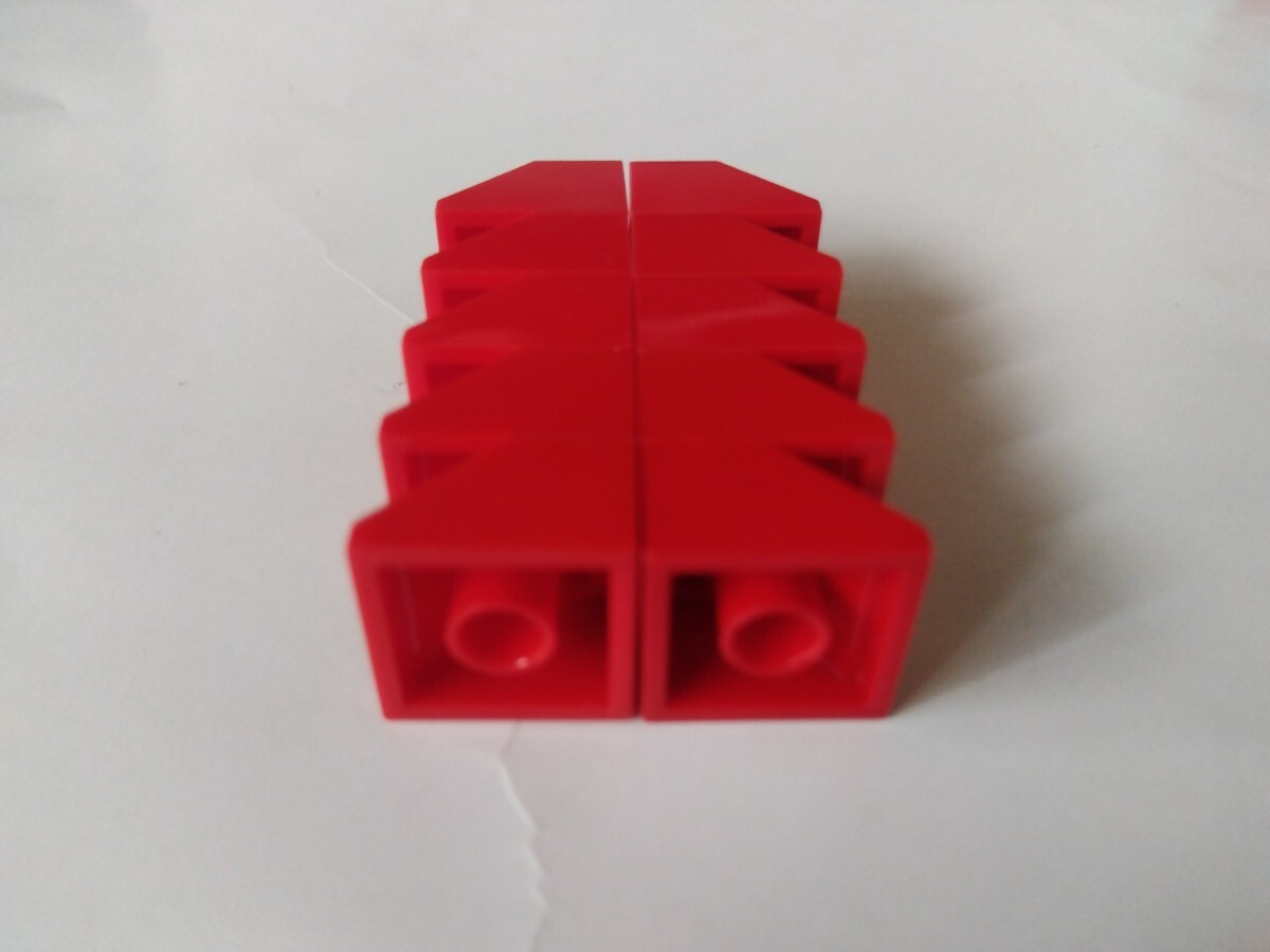 LEGO レゴ スロープ　傾斜　2×2 　10個セット　赤　レッド　パーツ_画像6