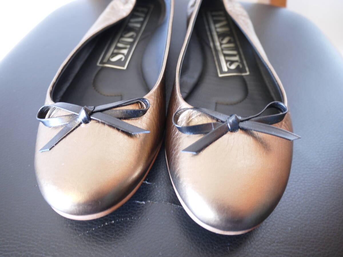 PINK SUITS розовый костюм плоская обувь bare- обувь bronze 231/2 не использовался 