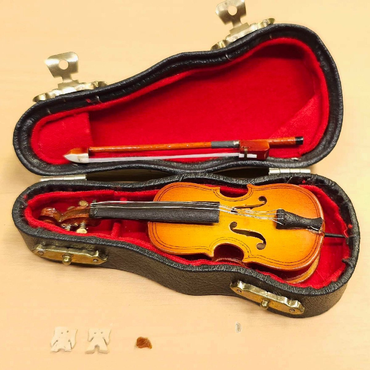  хорошая вещь 3 позиций комплект античный миниатюра музыкальные инструменты виолончель скрипка труба специальный чехол есть украшение произведение искусства струнные инструменты духовые инструменты 