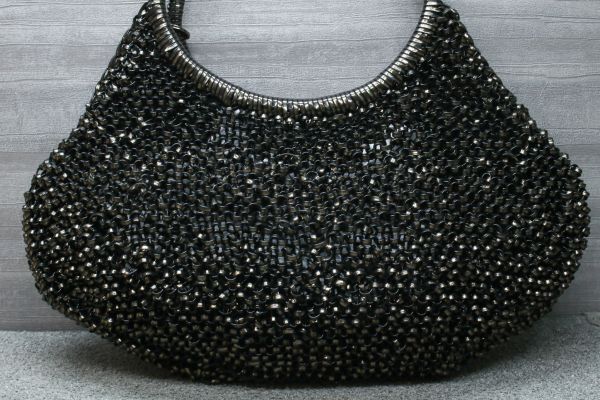  beautiful goods Anteprima wire handbag black metallic ruANTEPRIMA