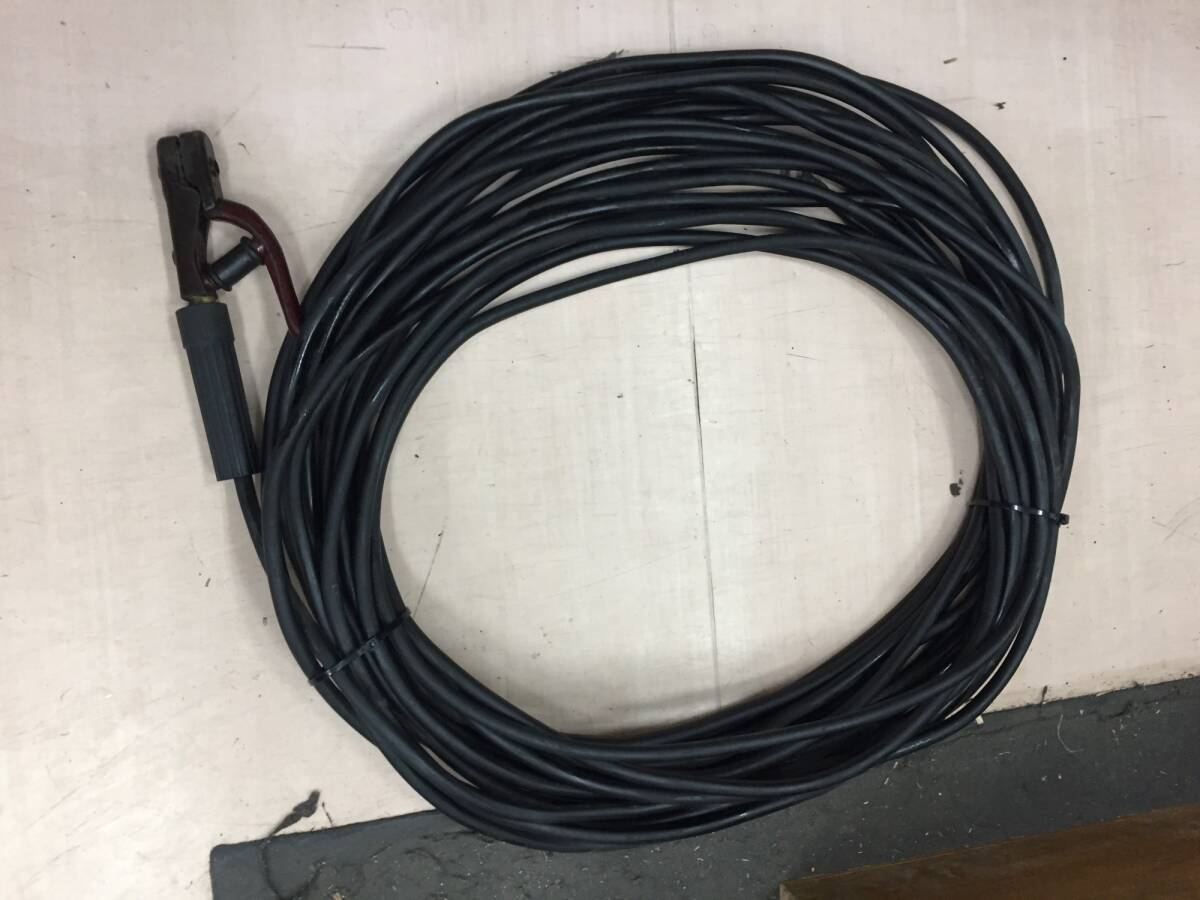 【中古品】アーク溶接用キャプタイヤ 溶接棒ホルダ約30ｍ、アース10ｍセット /IT0K9X9W5FNYの画像5