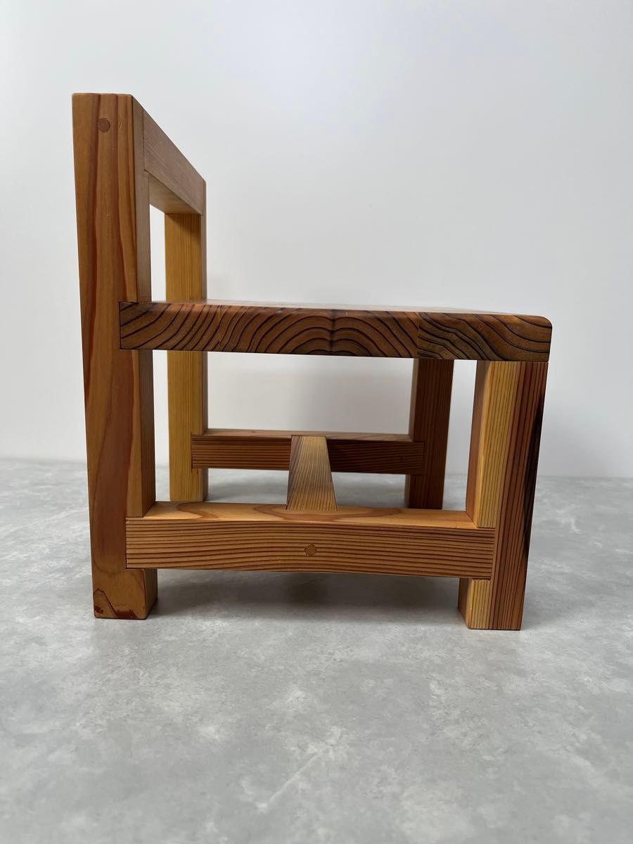 木製 子供用椅子 花台　踏み台