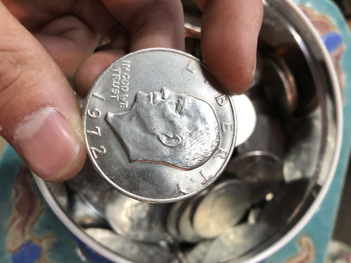まとめ出品　U.S ONEDOLLAR 古銭　ヴィンテージ コイン　1972 アメリカ　コイン　IN GOD WE TRUST 78枚　硬貨_画像1