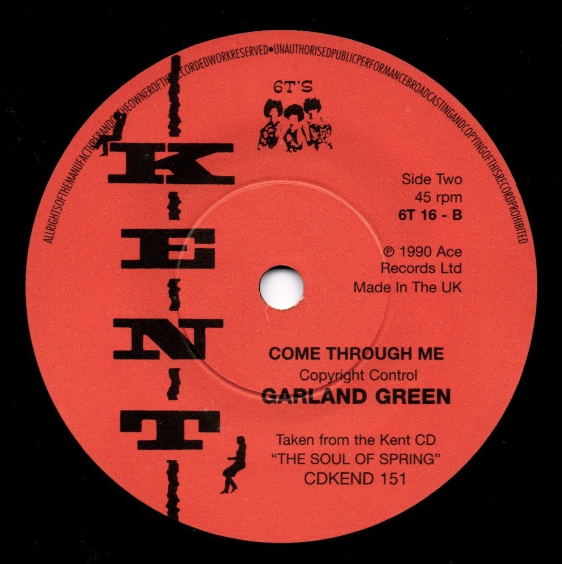 Junior McCants / Try Me For Your New Love ♪ Garland Green / Come Through Me (Kent 6T)_画像2