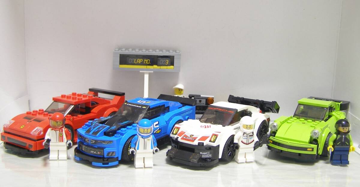 LEGO 75888 75890 75891 シボレー カマロ ZL1 フェラーリ F40 SPEED ポルシェ 911 RSR 911 ターボ ジャンク スピード チャンピオン_画像1