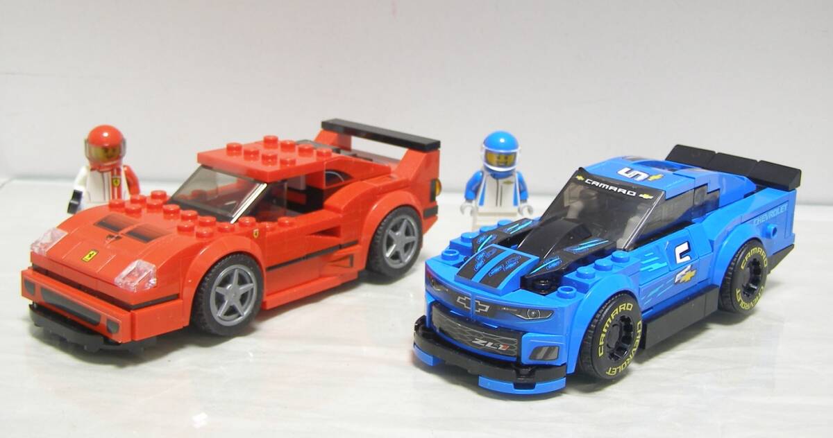 LEGO 75888 75890 75891 シボレー カマロ ZL1 フェラーリ F40 SPEED ポルシェ 911 RSR 911 ターボ ジャンク スピード チャンピオン_画像4