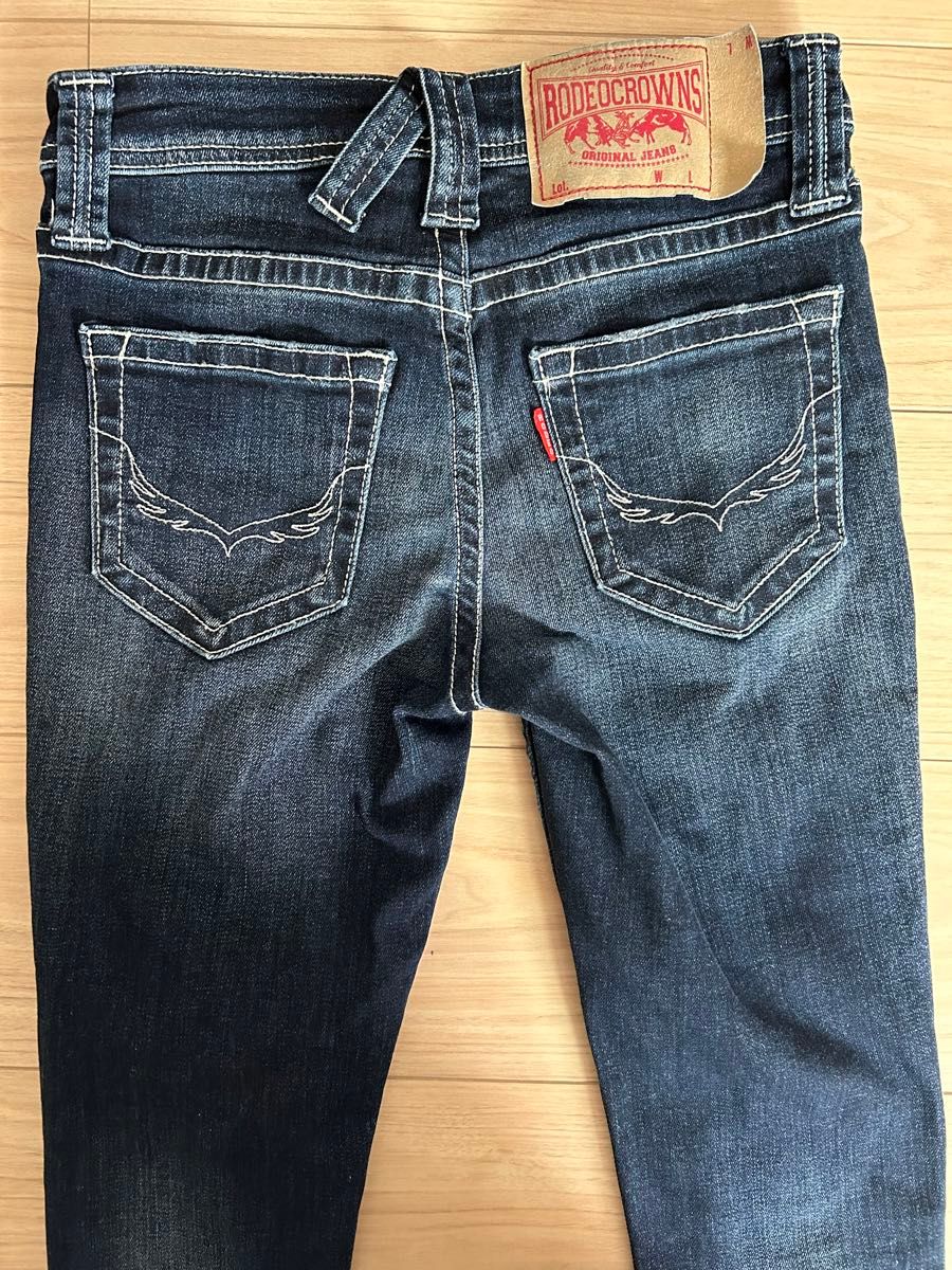 RODEO CROWNS ロデオクラウンズ　クラッシュデニム　ダメージジーンズ　size 24