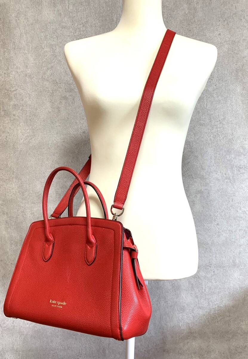 【641】kate spade NEW YORK/ケイト・スペードニューヨーク/ハンドバッグ/ショルダーバッグ/レディース/２WAY_画像2