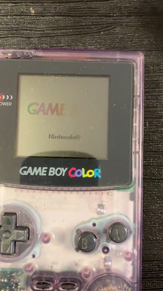 ★動作確認済★ ゲームボーイカラー 本体 クリアパープル　GBC 任天堂