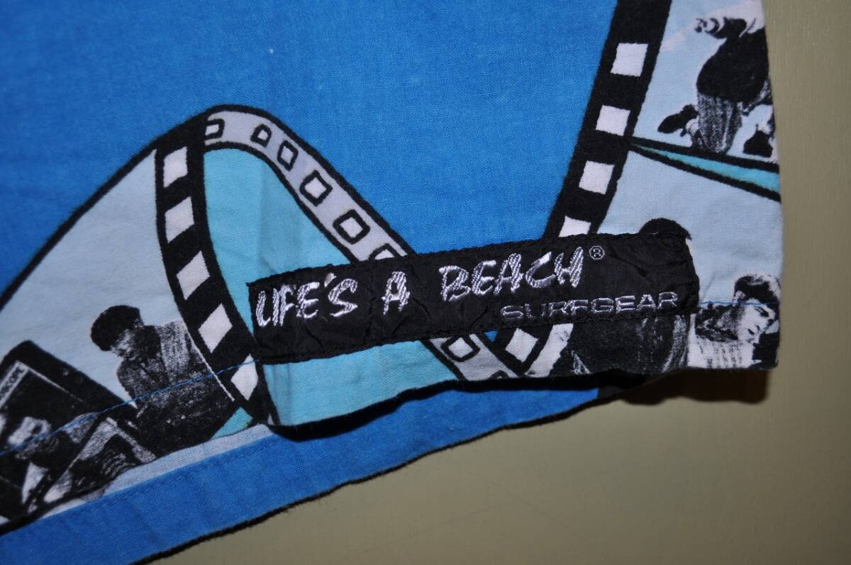 ユーズド 80年代 LIFE'S A BEACH ライフ ザ ビーチ ショーツ MADE IN USAの画像3