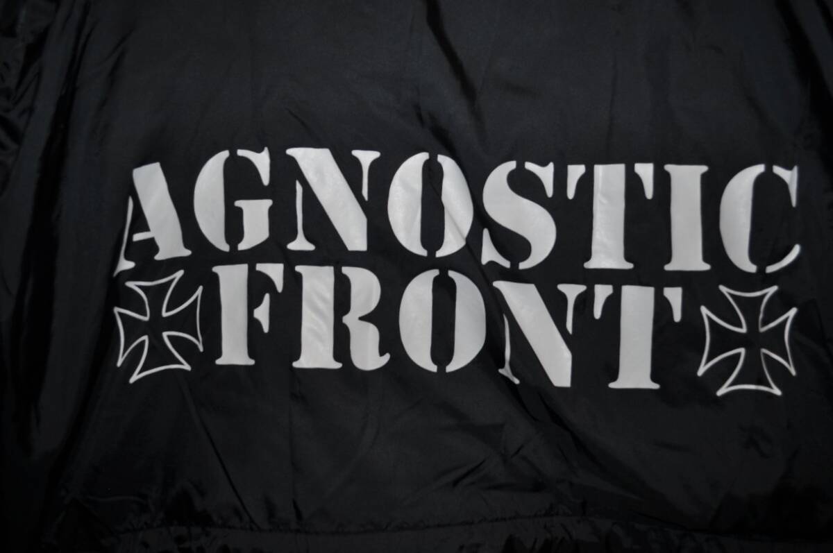 ユーズド 00年代 AGNOSTIC FRONT アグノスティック フロント ナイロン コーチ ジャケット_画像5