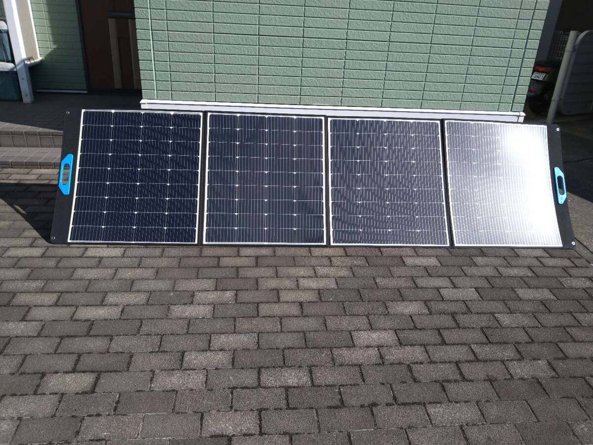  solar panel MaxPower 400W folding type high-powered operation voltage 39V MC4 connector ETFE material single crystal silicon height conversion efficiency used beautiful goods 