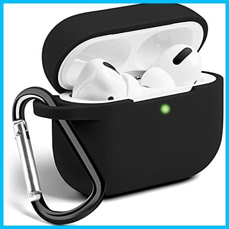 第三世代) * 超薄型 (2019年10月発売 シリコン素材 専用 防水 Pro 防塵 AirPods カラビナ for キーチェーン付き充電便利 ケース_画像1