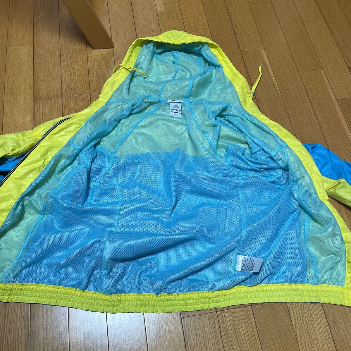 アディダス adidas ナイロンジャケット ウインドブレーカー パーカー スポーツウェア CLIMAPROOFアウトドアキャンプ登山トレッキング_画像6