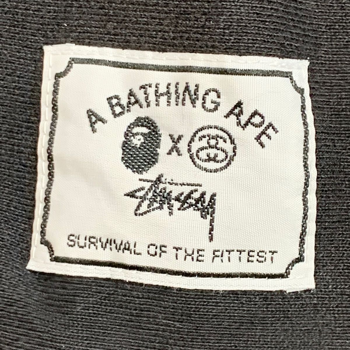 【希少】 A BATHING APE×STUSSY コラボ スウェット M トレーナー