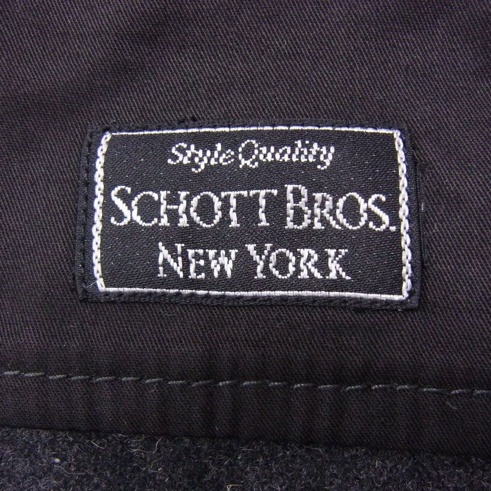 美品●SCHOTT BROS ショット CPO ジャケット シャツ メルトン ウール ワーク ミリタリー 春物 長袖 メンズ 正規品 1円スタート_画像8