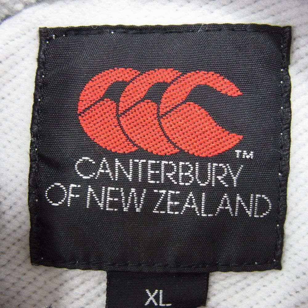 美品●CANTERBURY OF NEWZEALAND カンタベリー パーカー フーディー ジャケット スウェット メンズ XL 大きいサイズ ロゴ刺繍 1円スタートの画像9