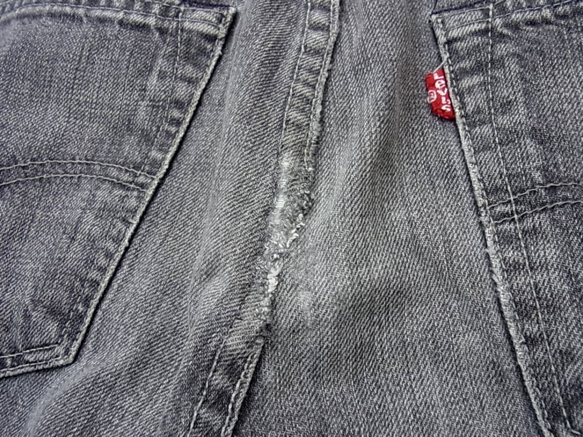 ■Levi’s 501 リーバイス デニムパンツ ジーンズ ヴィンテージ風 ダメージ加工 ボタンフライ メンズ 1円スタート_画像8