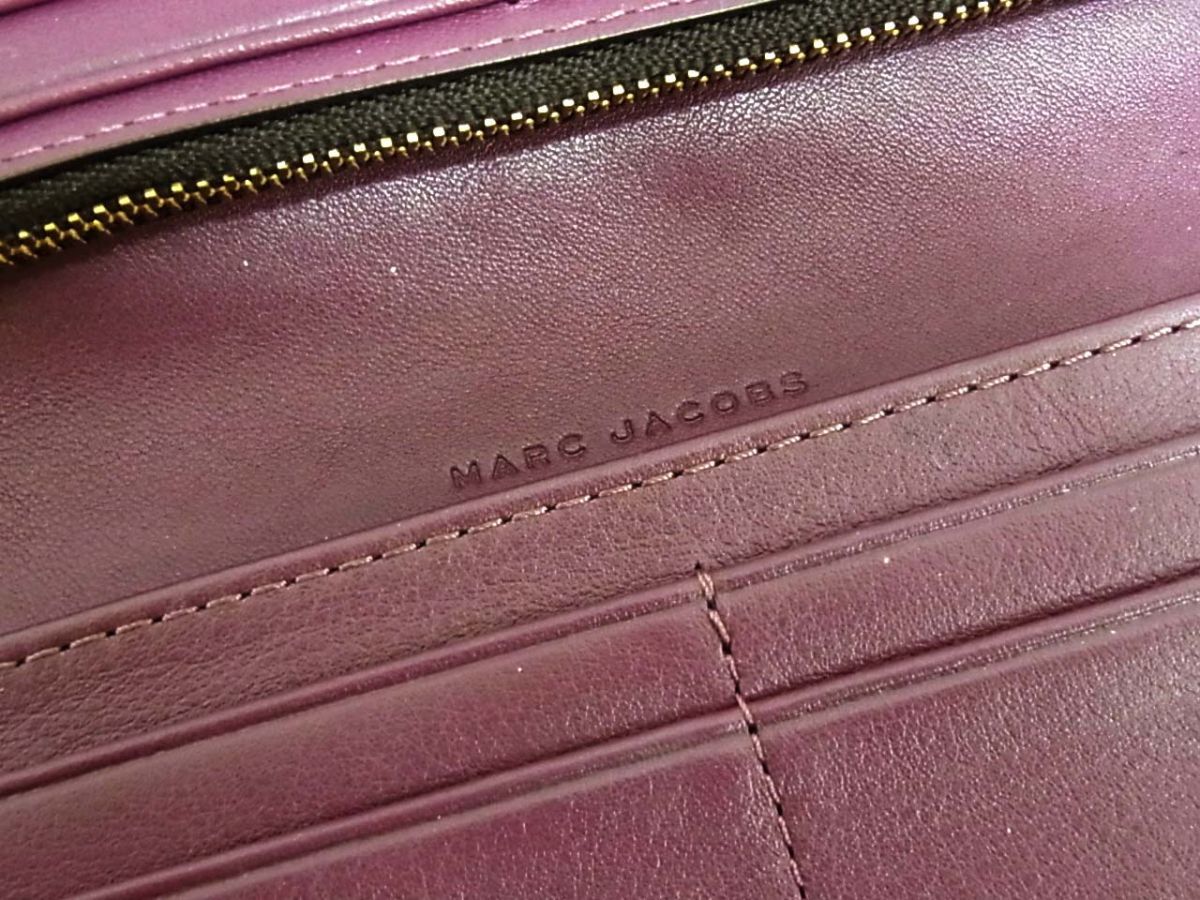 ◆MARC JACOBS マークジェイコブス ゴッサム 二つ折り 長財布 レザーウォレット レディース_画像5