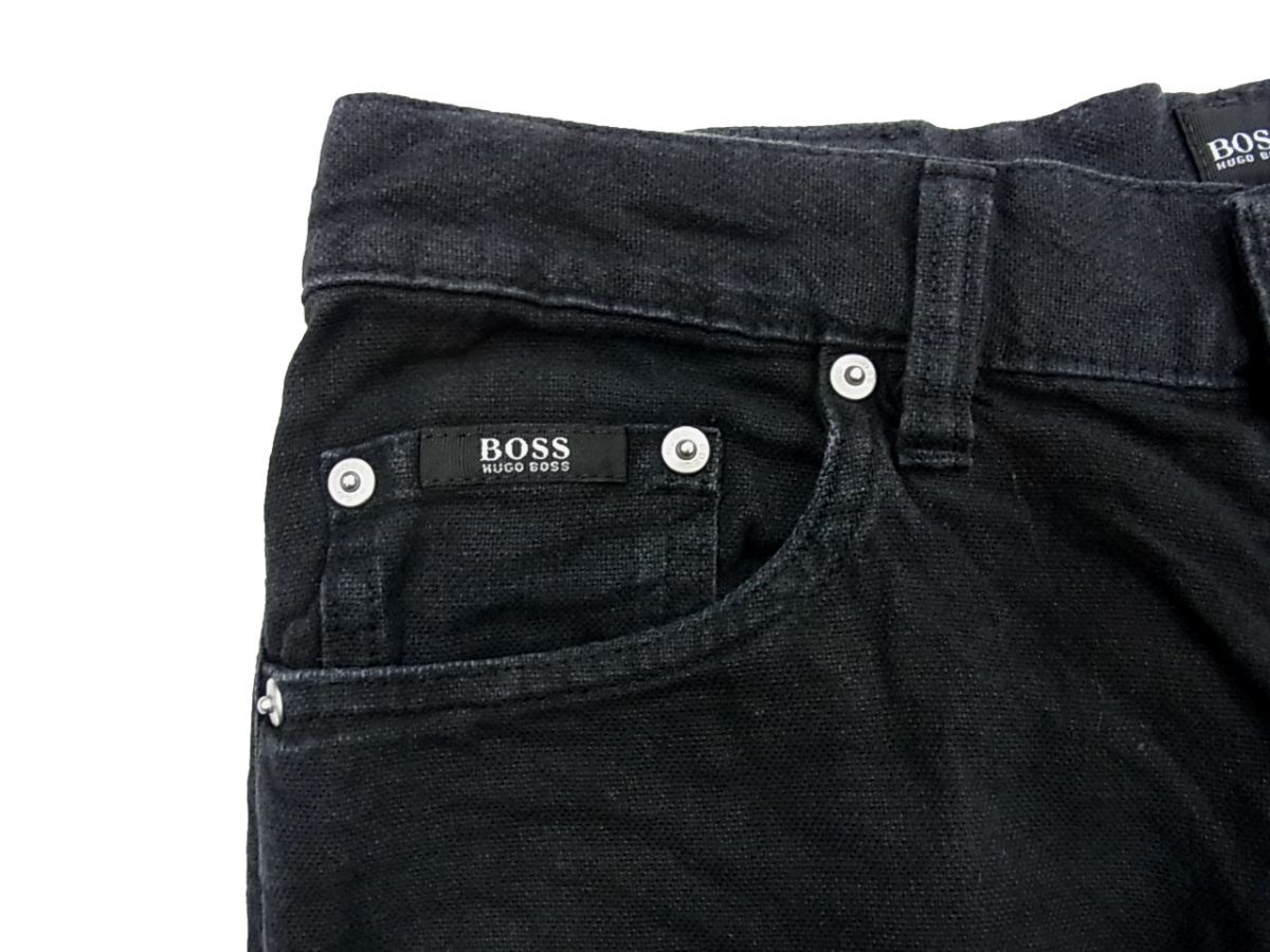 ■HUGO BOSS チノトラウザー コットンリネンパンツ イタリア製 春夏物 ヒューゴボス 1円スタート_画像4