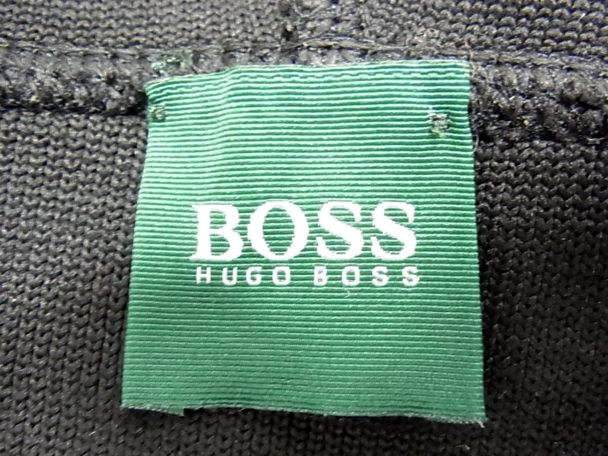 ◇HUGO BOSS ハーフジップ フーデット ニットセーター ブラック ヒューゴボス メンズ イタリア製 1円スタート_画像5